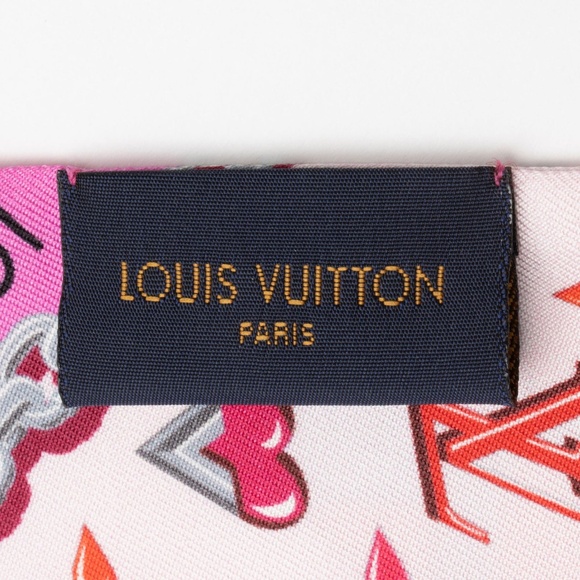 Louis Vuitton Red and Pink Scarf - Picture 9 of 9
